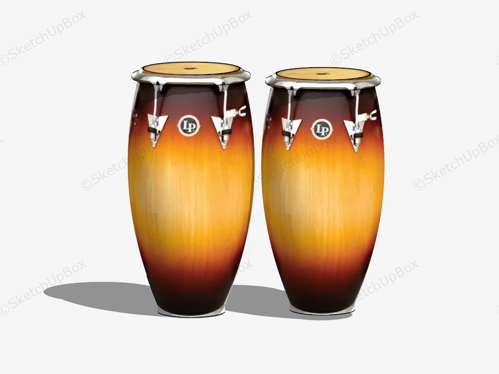Latin Percussion Conga Drum sketchup model preview - SketchupBox