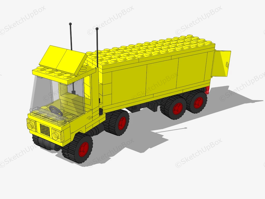 LEGO City Truck sketchup model preview - SketchupBox