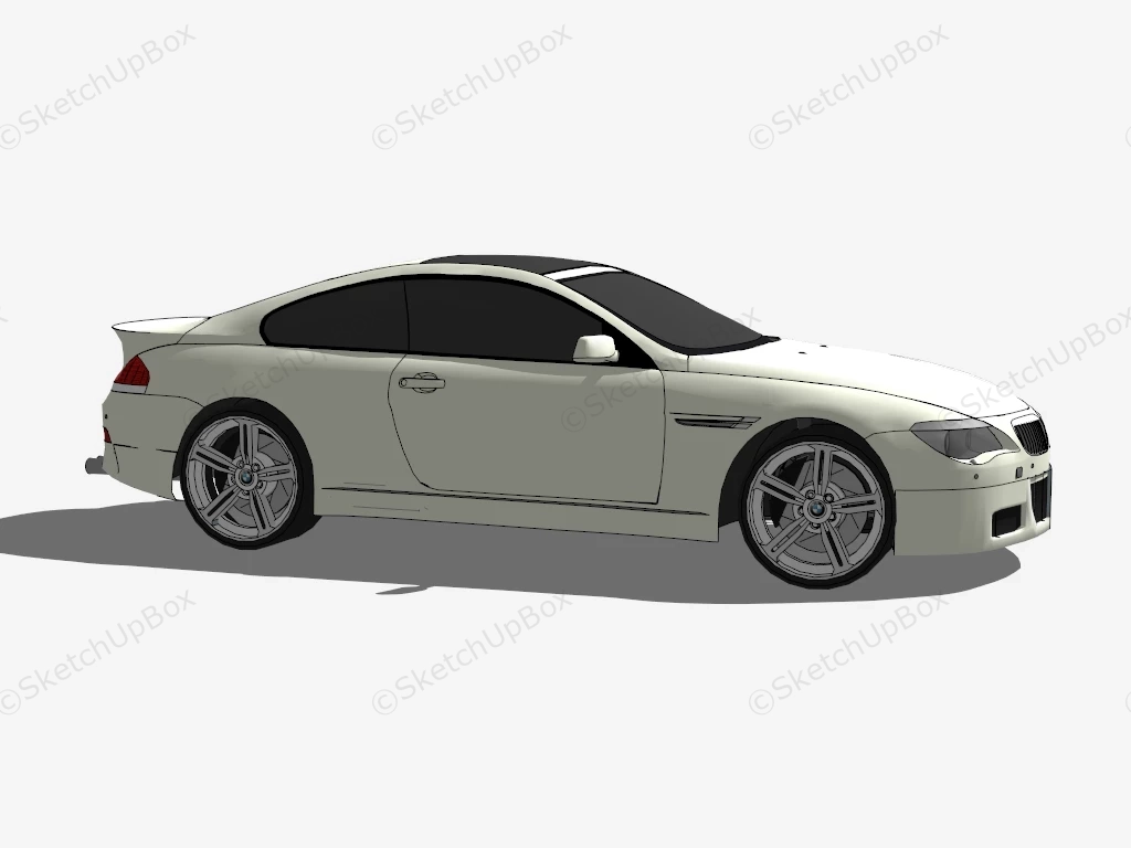 BMW M6 Coupe sketchup model preview - SketchupBox