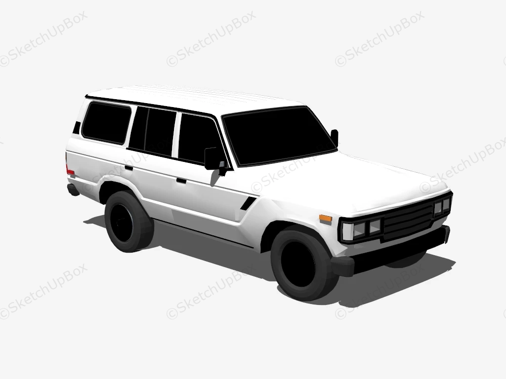 Toyota Land Cruiser sketchup model preview - SketchupBox
