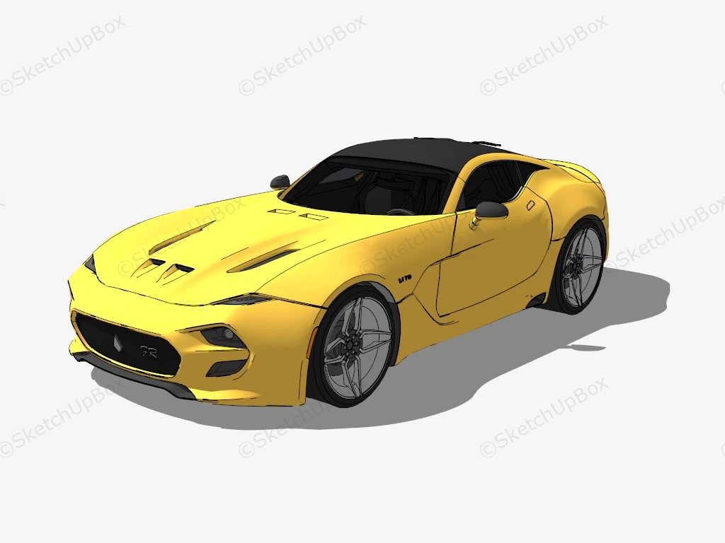 VLF Force 1 Coupé sketchup model preview - SketchupBox