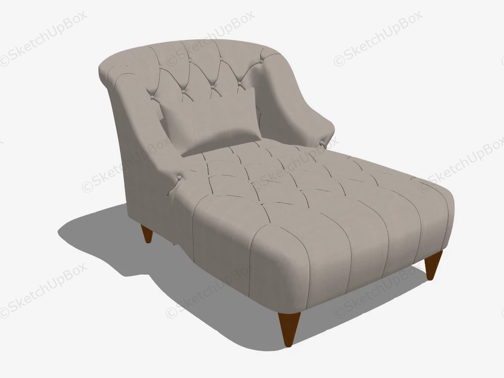 Chaise Recliner sketchup model preview - SketchupBox