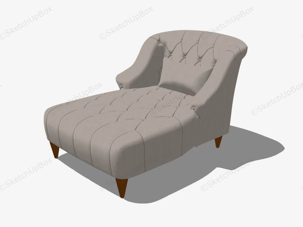 Chaise Recliner sketchup model preview - SketchupBox