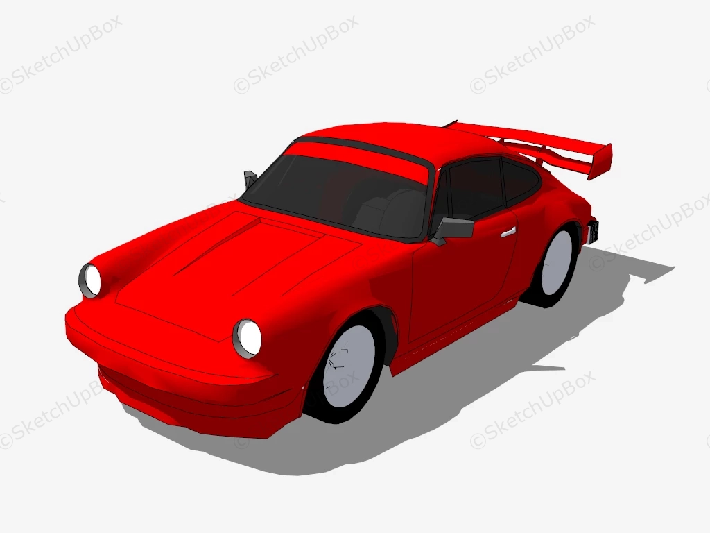 Porsche 911 Turbo sketchup model preview - SketchupBox