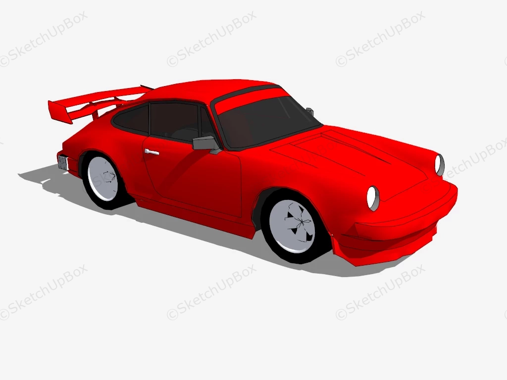 Porsche 911 Turbo sketchup model preview - SketchupBox