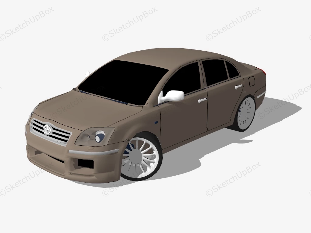 Toyota Avensis Saloon sketchup model preview - SketchupBox