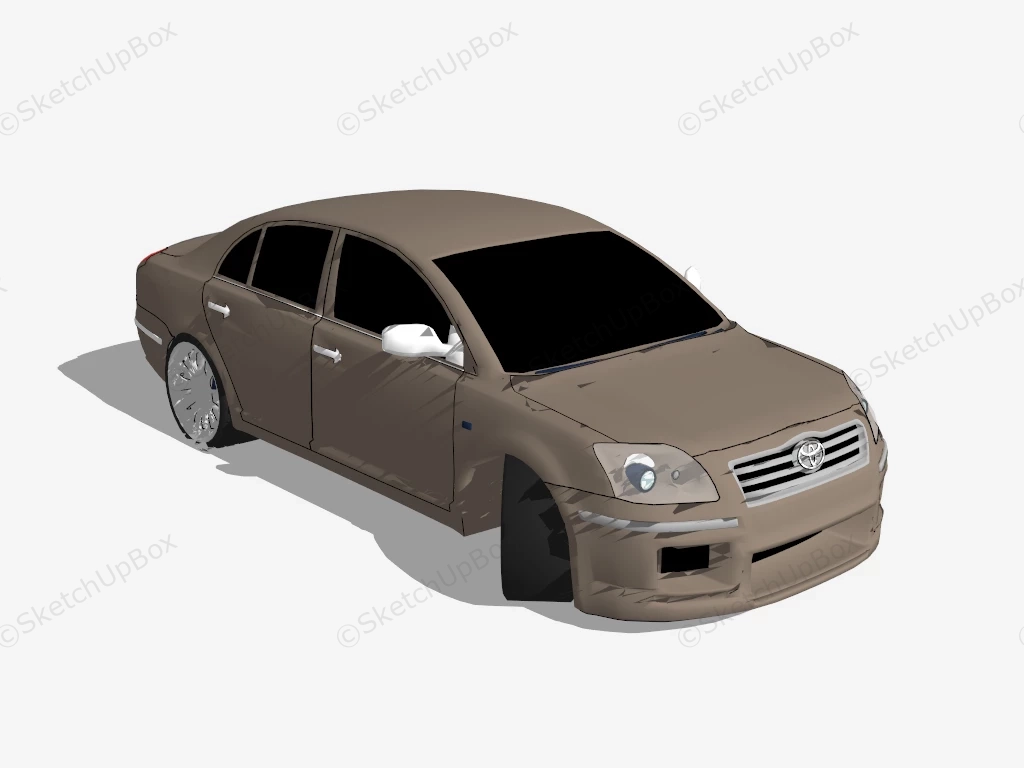 Toyota Avensis Saloon sketchup model preview - SketchupBox