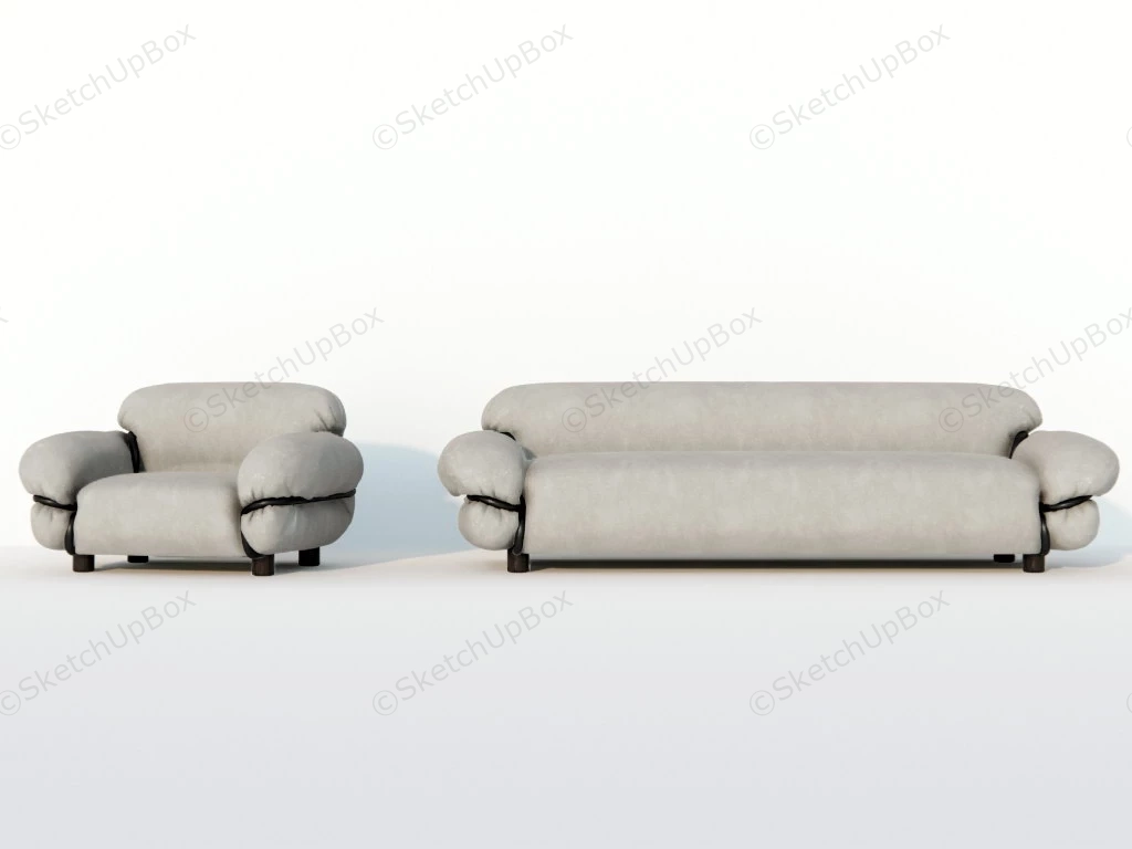 Bean Bag Style Couch sketchup model preview - SketchupBox