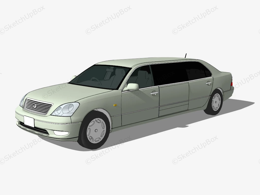 Toyota Avalon Limo sketchup model preview - SketchupBox