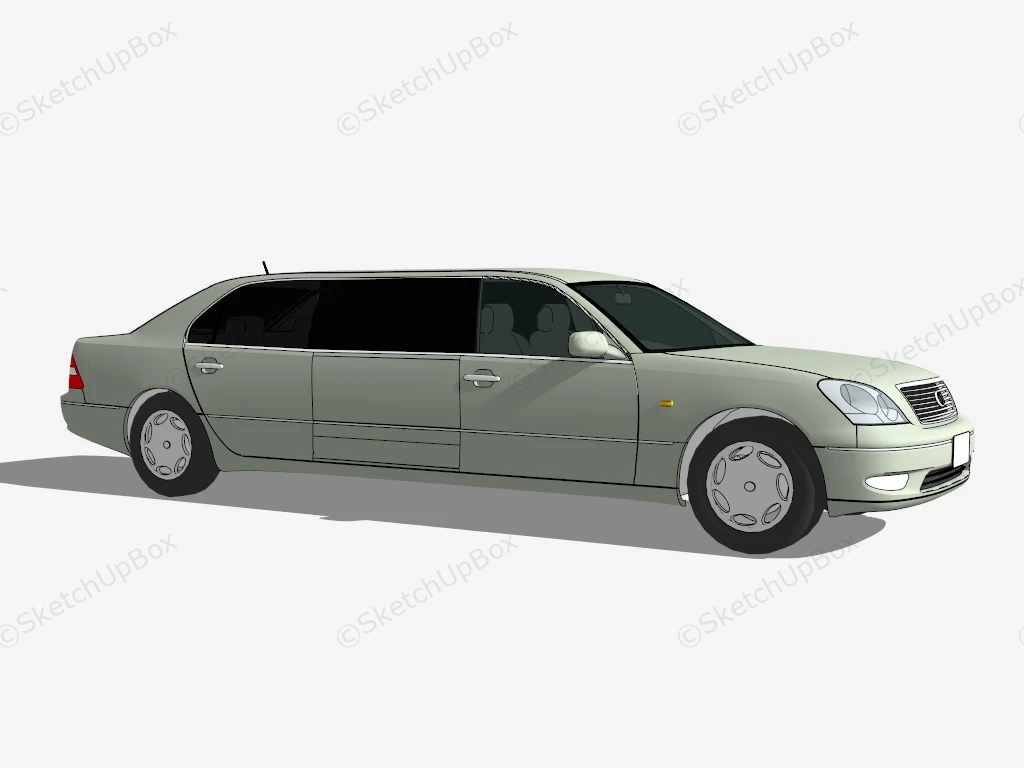 Toyota Avalon Limo sketchup model preview - SketchupBox