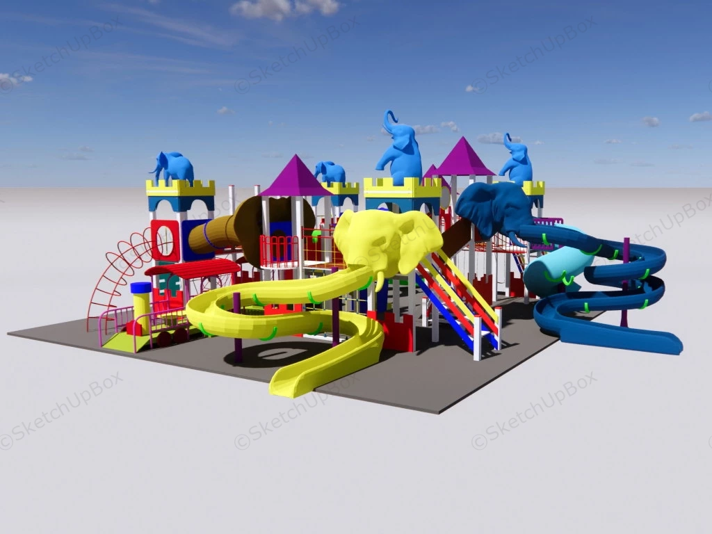 Elephant Playground sketchup model preview - SketchupBox