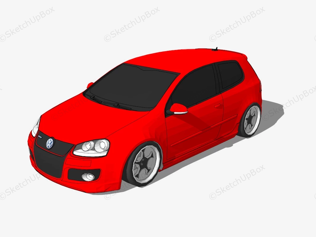 2006 Volkswagen Golf GTI sketchup model preview - SketchupBox
