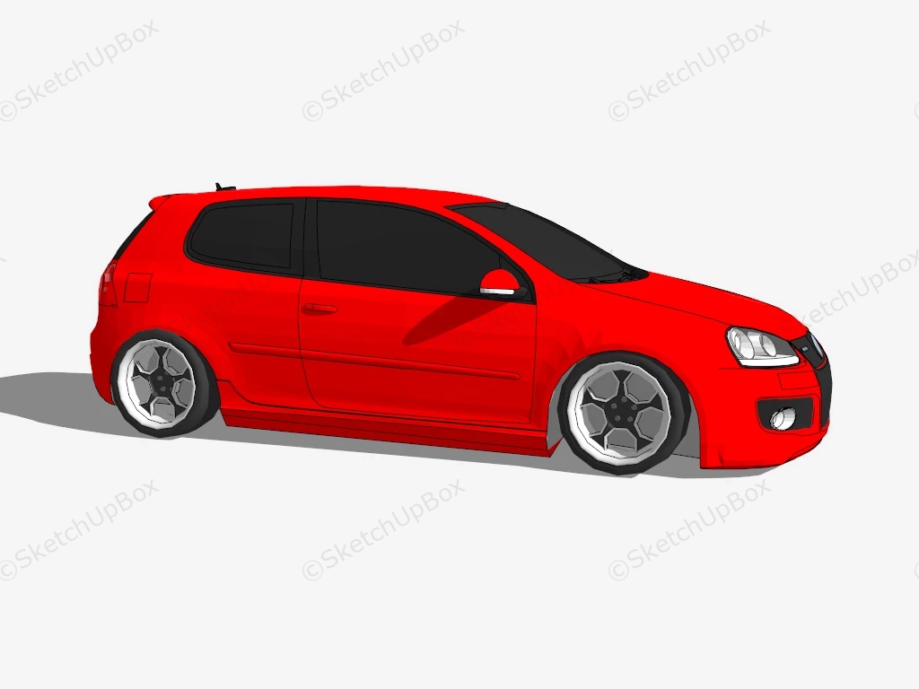 2006 Volkswagen Golf GTI sketchup model preview - SketchupBox