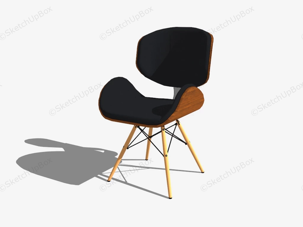 Eames DSW Chair sketchup model preview - SketchupBox