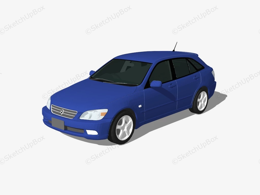 1998 Toyota Altezza sketchup model preview - SketchupBox