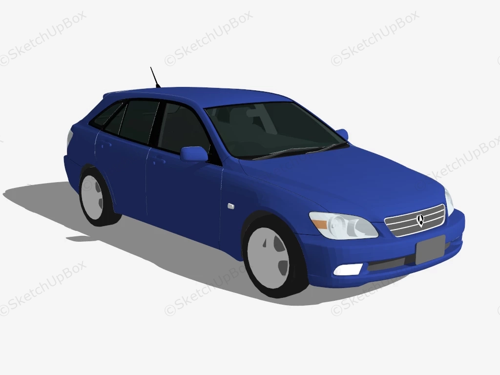 1998 Toyota Altezza sketchup model preview - SketchupBox