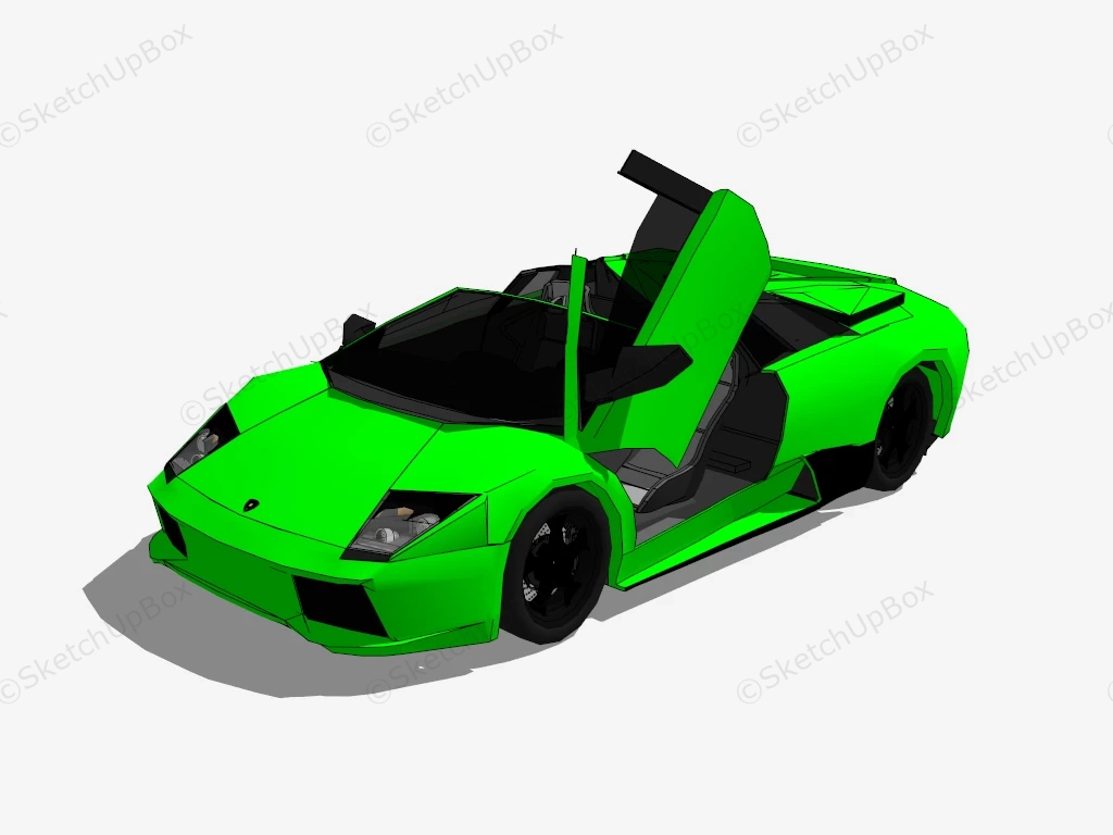 Lamborghini Murciélago LP640 Roadster sketchup model preview - SketchupBox