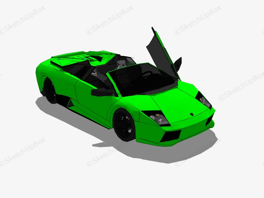 Lamborghini Murciélago LP640 Roadster sketchup model preview - SketchupBox