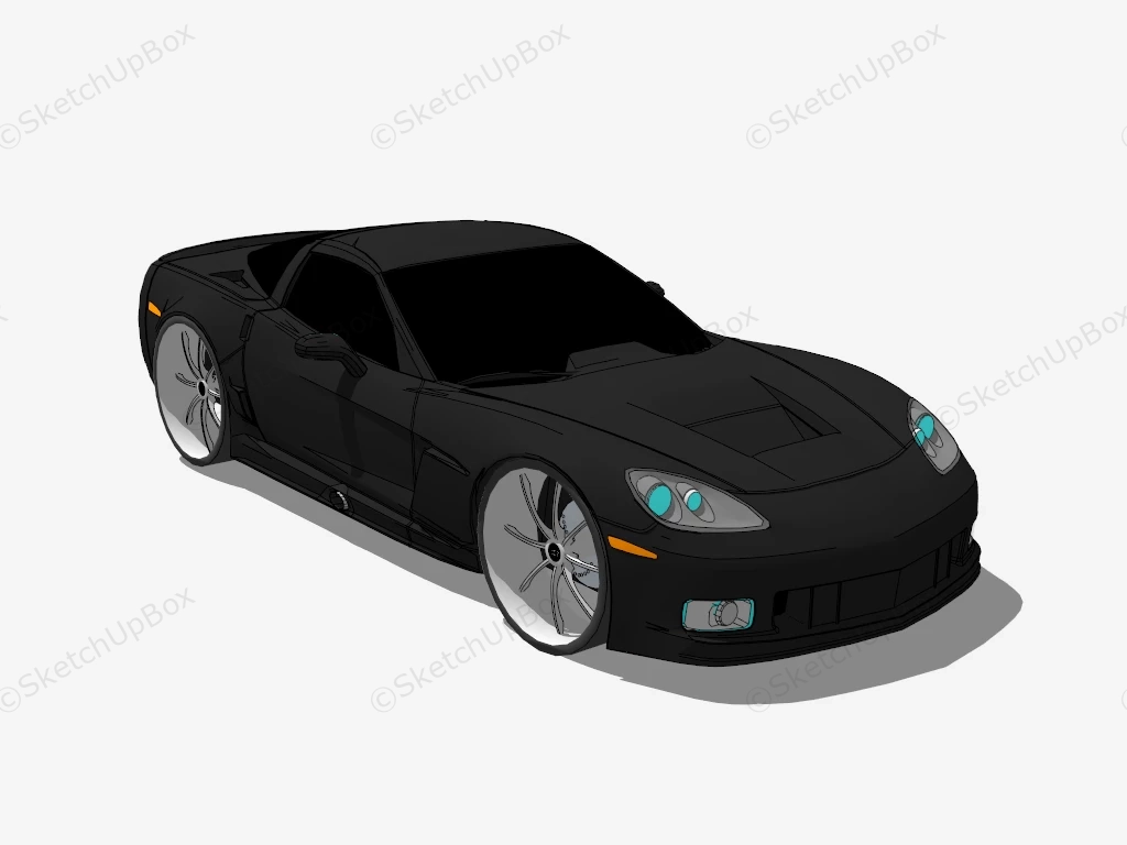 Chevrolet Corvette Z06 Lingenfelter Build sketchup model preview - SketchupBox