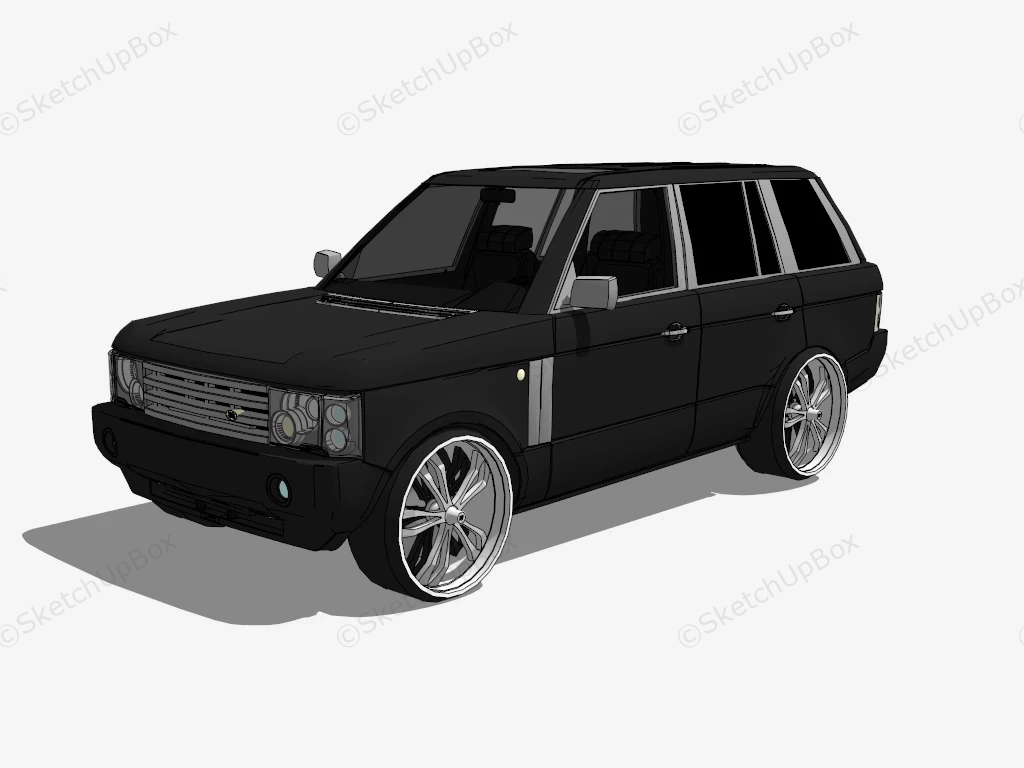 Range Rover Vogue sketchup model preview - SketchupBox