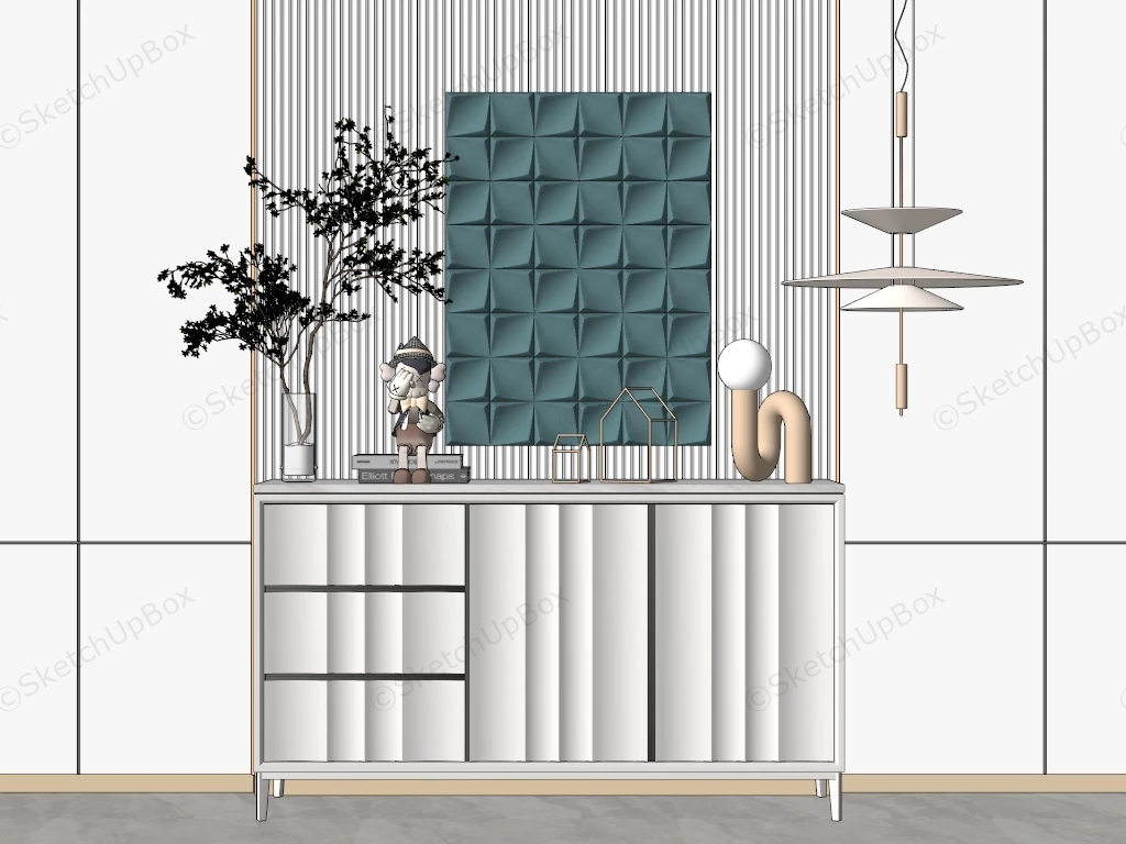 Entryway Accent Wall Ideas sketchup model preview - SketchupBox