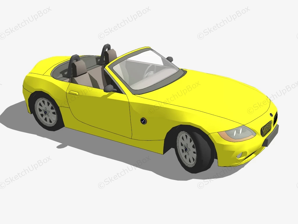 BMW Z4 Convertible sketchup model preview - SketchupBox