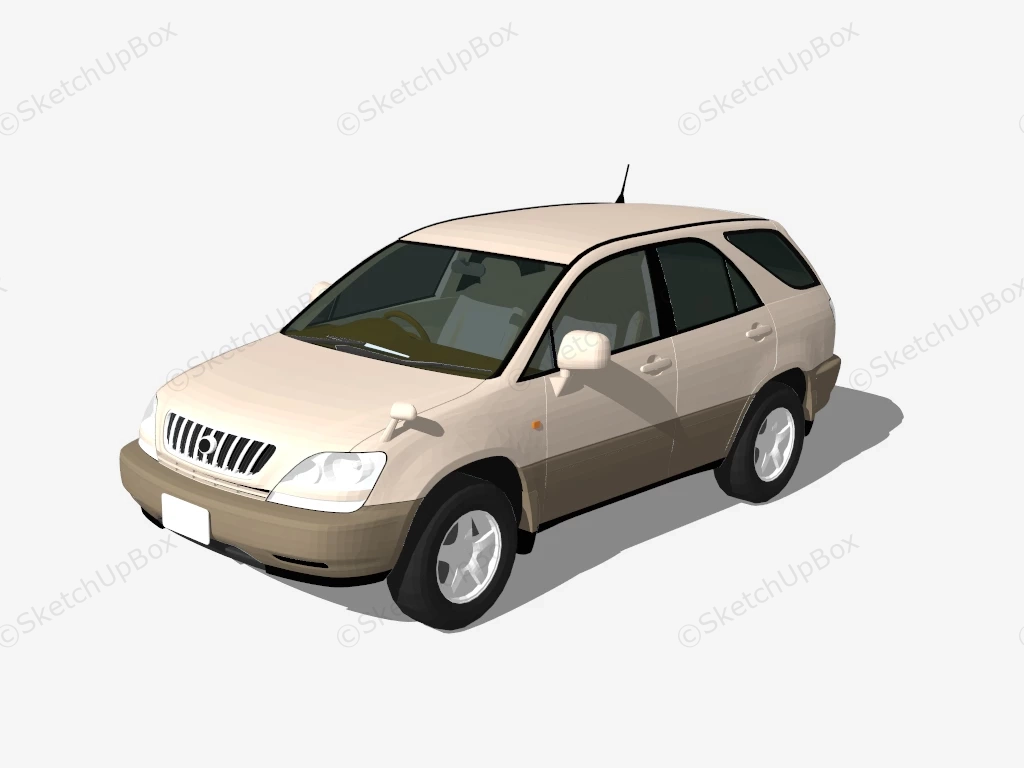 Toyota Harrier sketchup model preview - SketchupBox