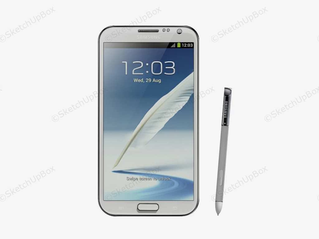 Smart Samsung Phone sketchup model preview - SketchupBox