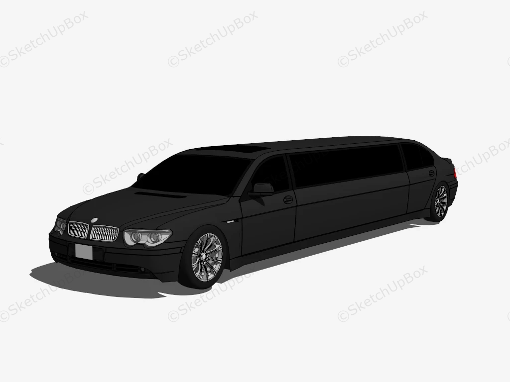Bmw 7 Series Limousine sketchup model preview - SketchupBox