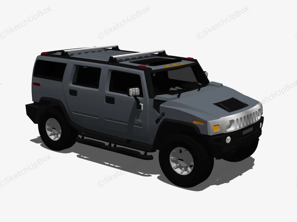 Hummer H2 Adventure Package sketchup model preview - SketchupBox