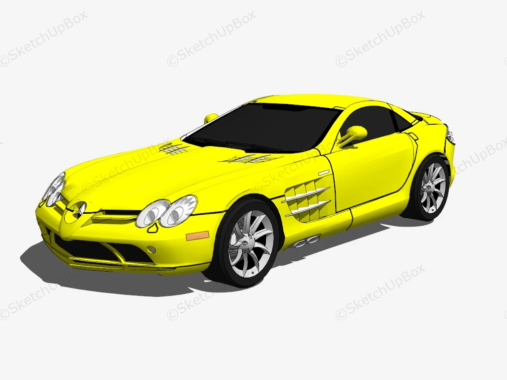 Mercedes Benz SLR McLaren sketchup model preview - SketchupBox