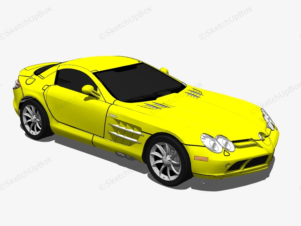 Mercedes Benz SLR McLaren sketchup model preview - SketchupBox