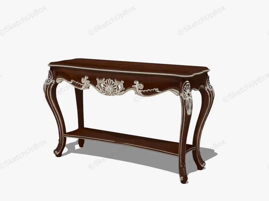 Victorian Console Table sketchup model preview - SketchupBox