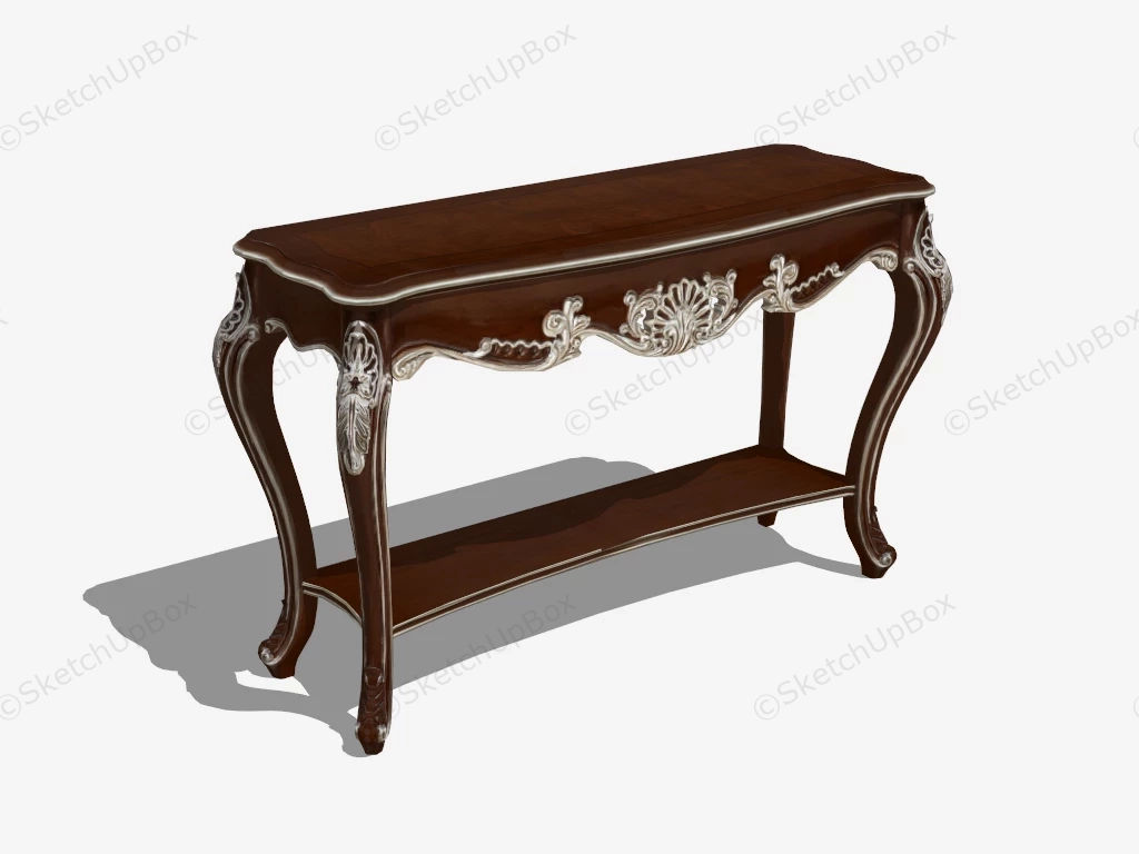 Victorian Console Table sketchup model preview - SketchupBox