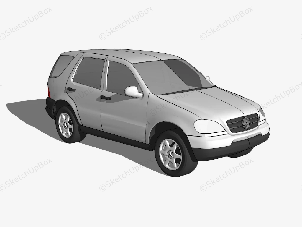 Mercedes Benz ML 55 AMG sketchup model preview - SketchupBox