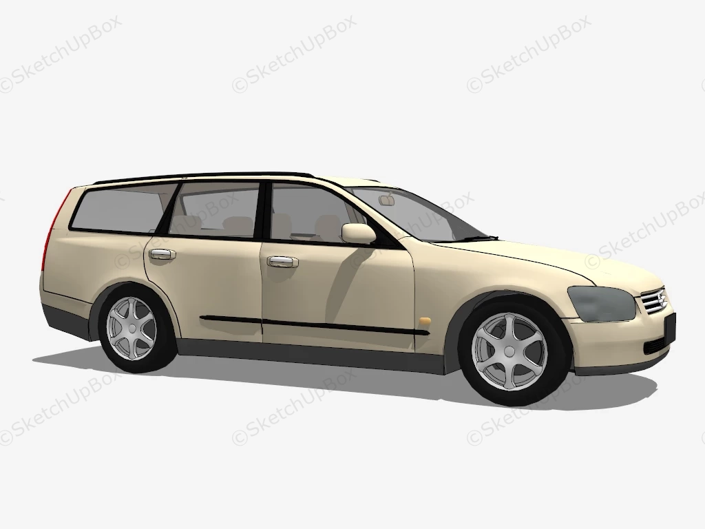 Nissan Stagea sketchup model preview - SketchupBox