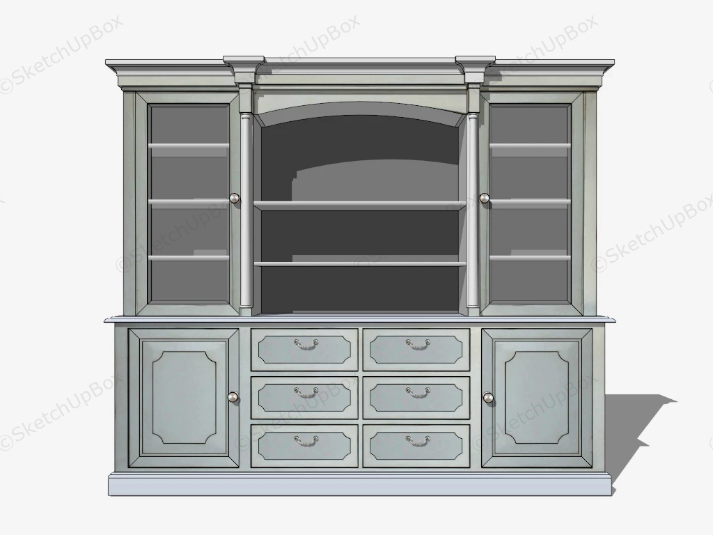 Storage And Display Cupboard sketchup model preview - SketchupBox