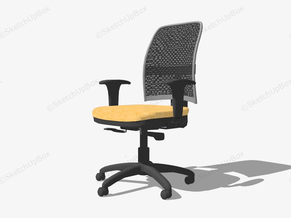 Mesh Office Chair sketchup model preview - SketchupBox