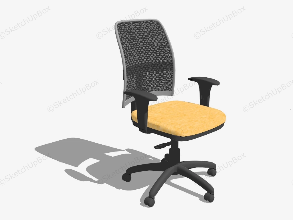 Mesh Office Chair sketchup model preview - SketchupBox