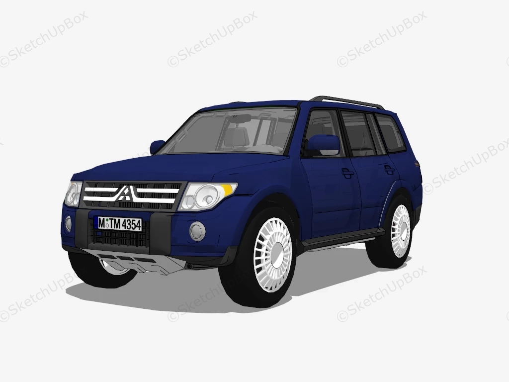 Mitsubishi Pajero Super Exceed sketchup model preview - SketchupBox