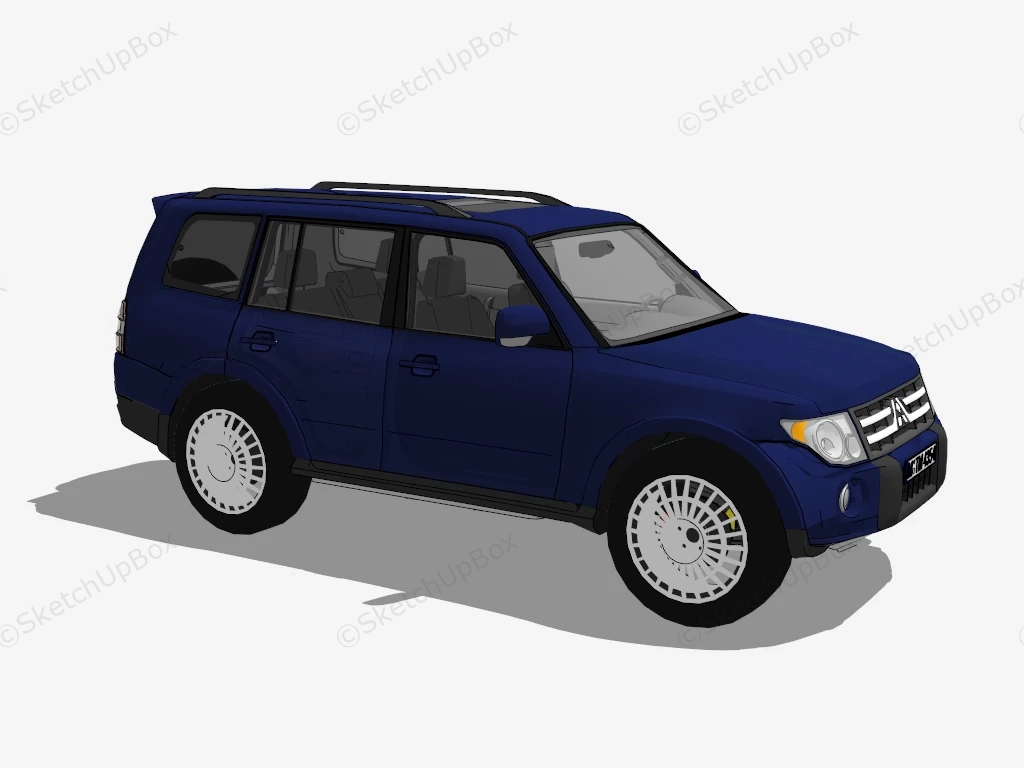 Mitsubishi Pajero Super Exceed sketchup model preview - SketchupBox