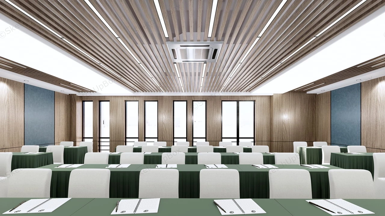 Lecture Hall Design sketchup model preview - SketchupBox