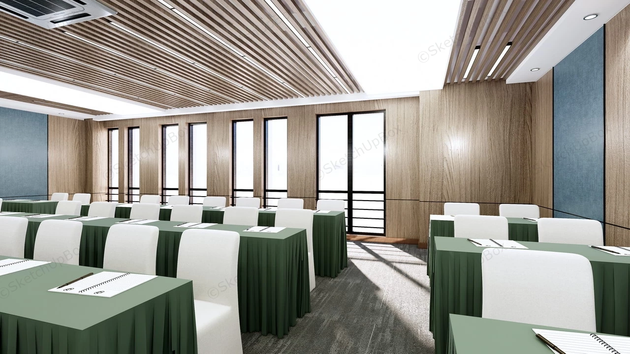 Lecture Hall Design sketchup model preview - SketchupBox