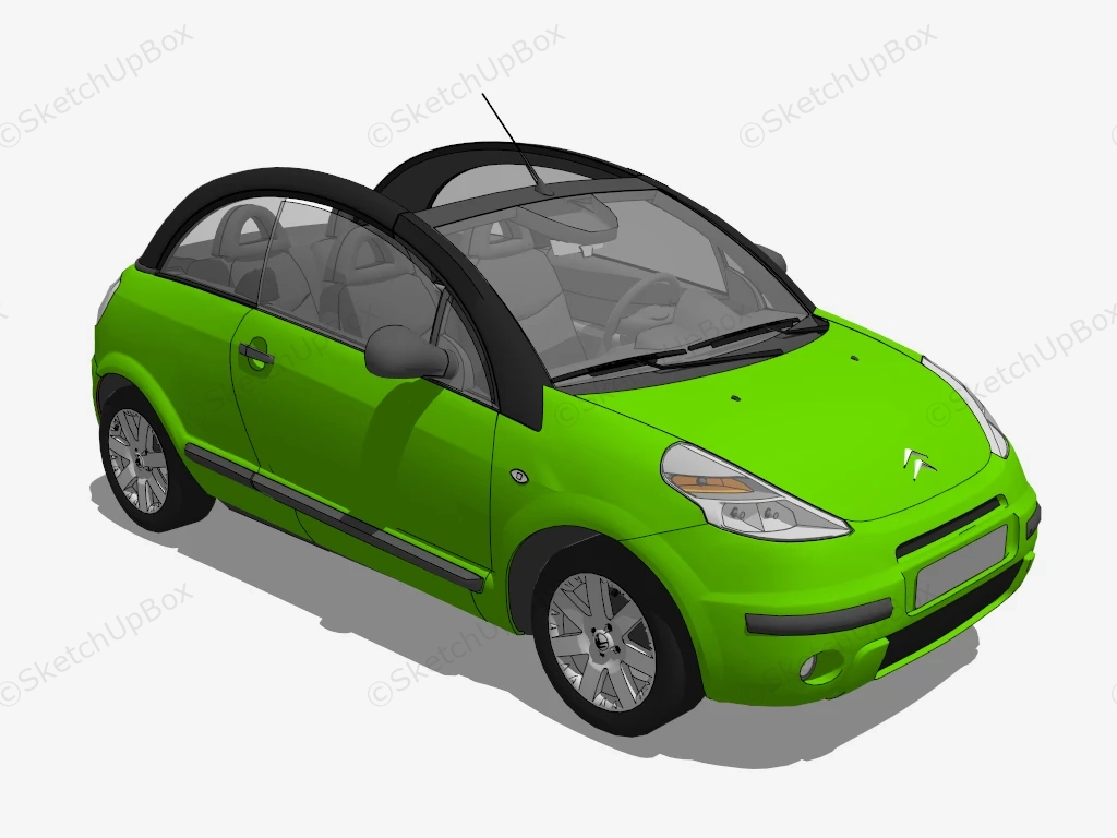 2003 Citroën C3 Pluriel sketchup model preview - SketchupBox