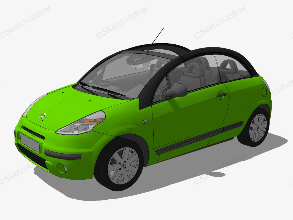 2003 Citroën C3 Pluriel sketchup model preview - SketchupBox