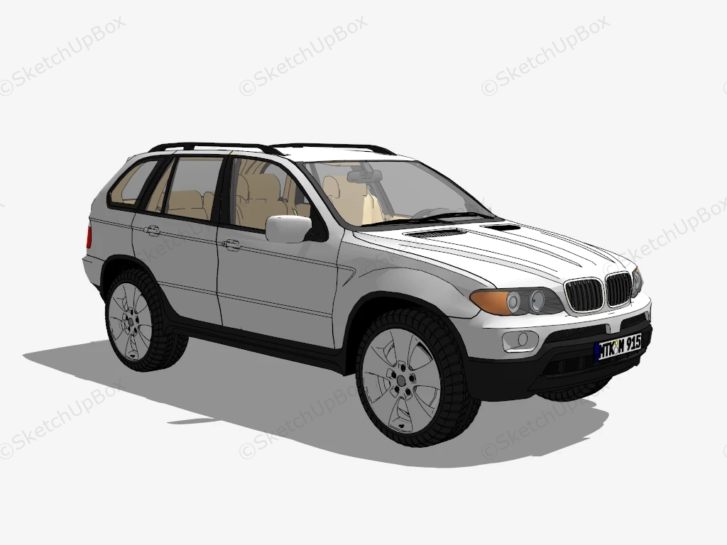 BMW X5 E70 sketchup model preview - SketchupBox