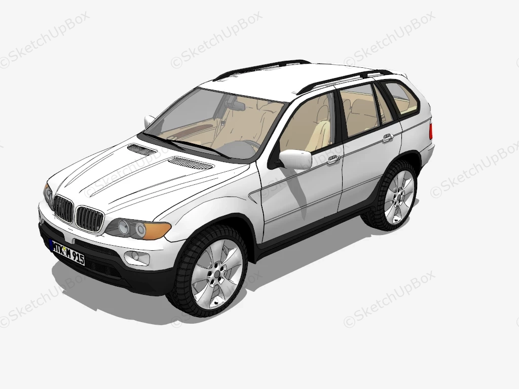 BMW X5 E70 sketchup model preview - SketchupBox