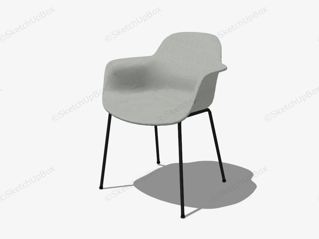 Eames DAR Chair sketchup model preview - SketchupBox