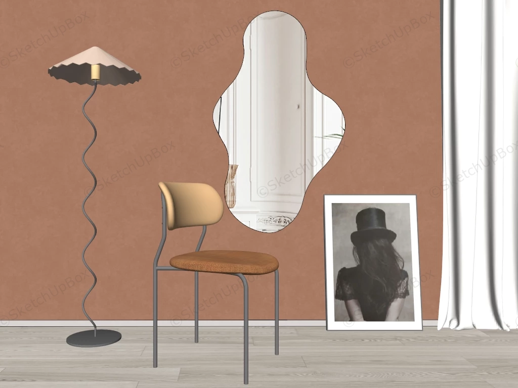 Wall Dressing Mirror sketchup model preview - SketchupBox