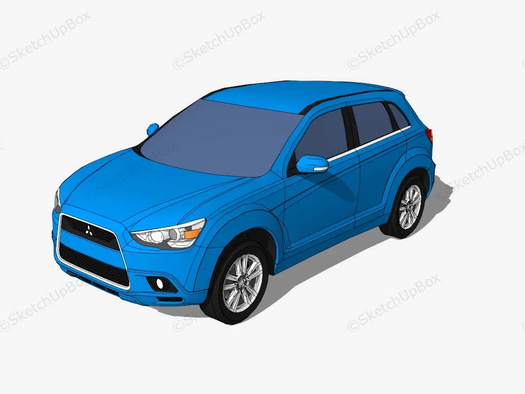 2011 Mitsubishi Outlander Sport sketchup model preview - SketchupBox